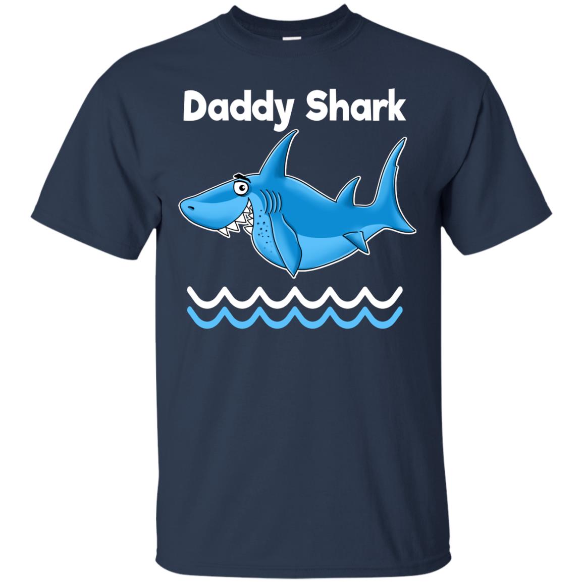 Gift for Dad, Daddy Shark Funny T-Shirt - GoneBold.gift