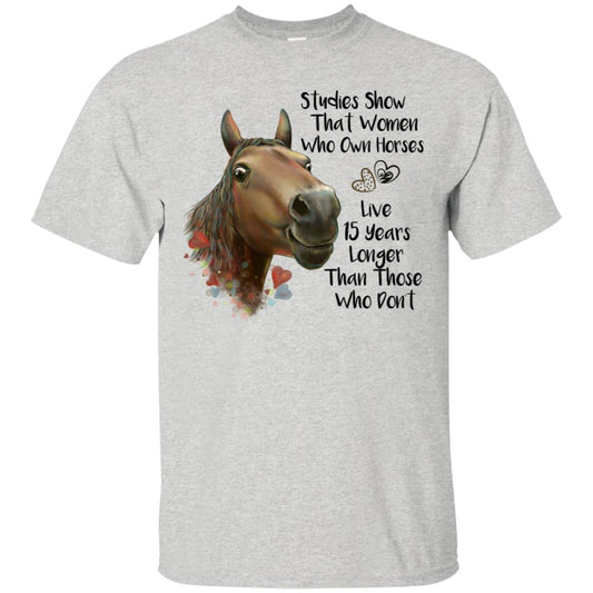 Horse T-shirt, Funny Shirt for Women, Horse Gift, Studies Show - GoneBold.gift