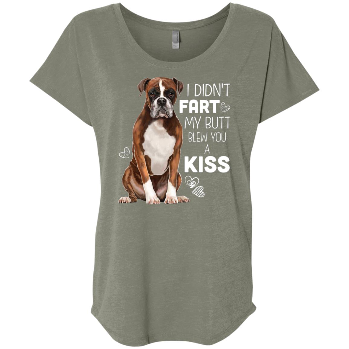 Boxer Dog Shirt For Women - I Didn't Fart My Butt Blew You A Kiss - GoneBold.gift