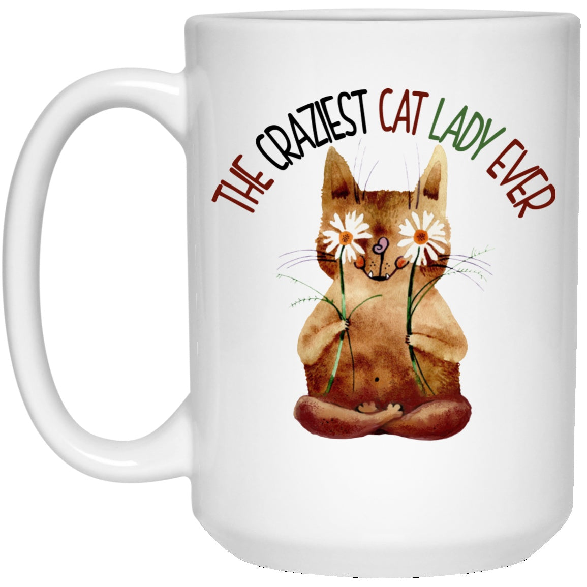 The Crazy Cat Lady White Mugs - GoneBold.gift