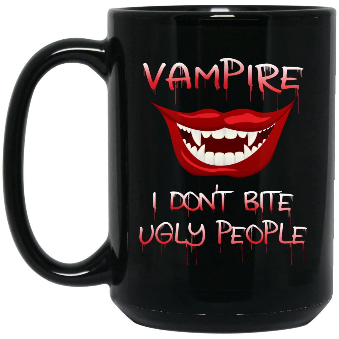 Funny Halloween Vampire Mug Black Coffee Mugs - GoneBold.gift
