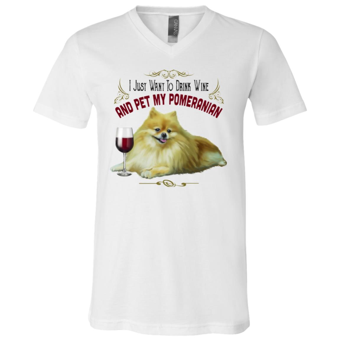 Pomeranian Shirt Wine Lovers Funny Unisex Tees - GoneBold.gift