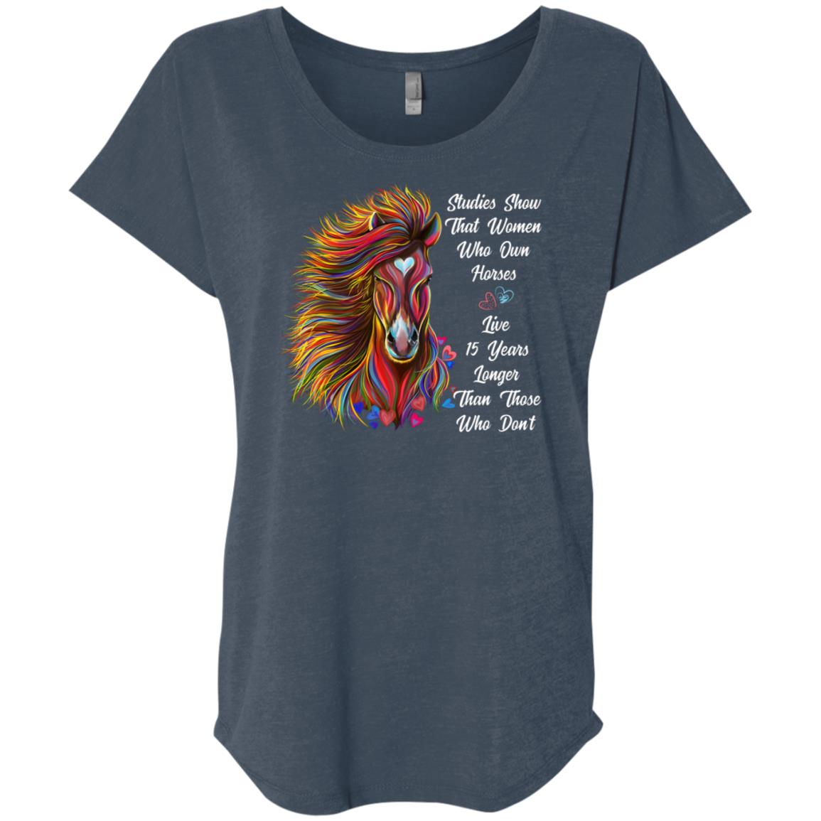 Horse T-shirt For Women, Funny Horse Gift, Studies Show - GoneBold.gift