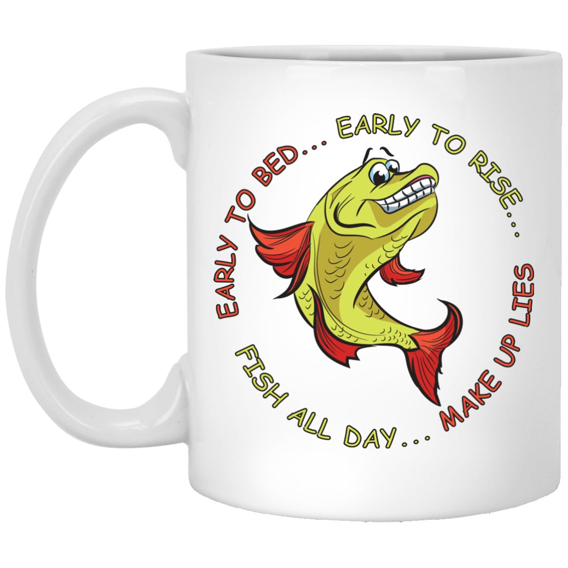 Funny fishing Mug - White Mugs - GoneBold.gift