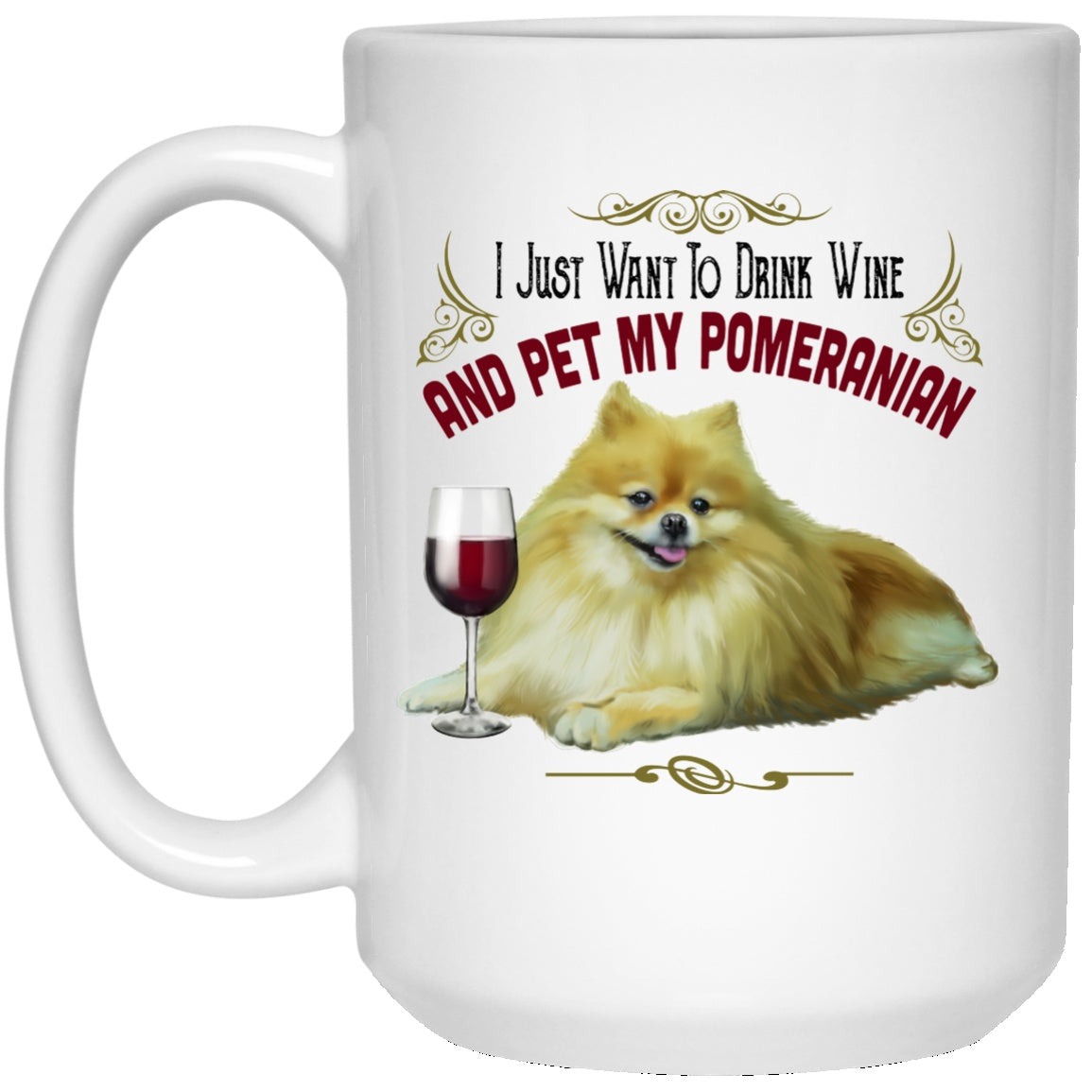Pomeranian Dog Mug White Mugs - GoneBold.gift