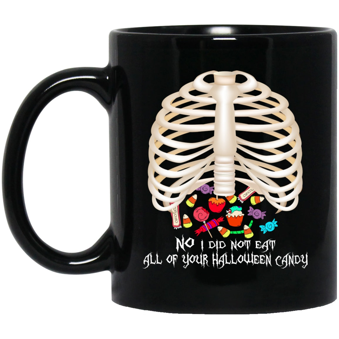 Funny Halloween Candy Mug Black Coffee Mugs - GoneBold.gift