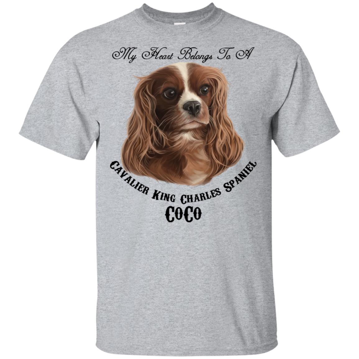 Custom Cavalier King Charles CoCo  Cotton T-Shirt - GoneBold.gift