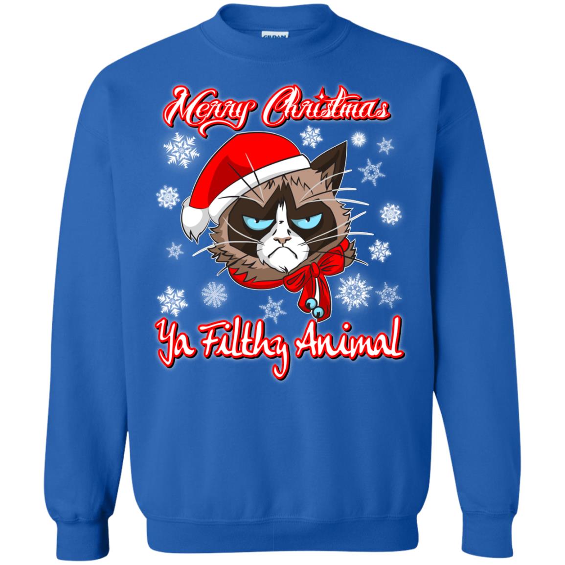 Christmas ugly Sweater Hoodie - Grumpy Cat Funny Christmas Gifts - GoneBold.gift