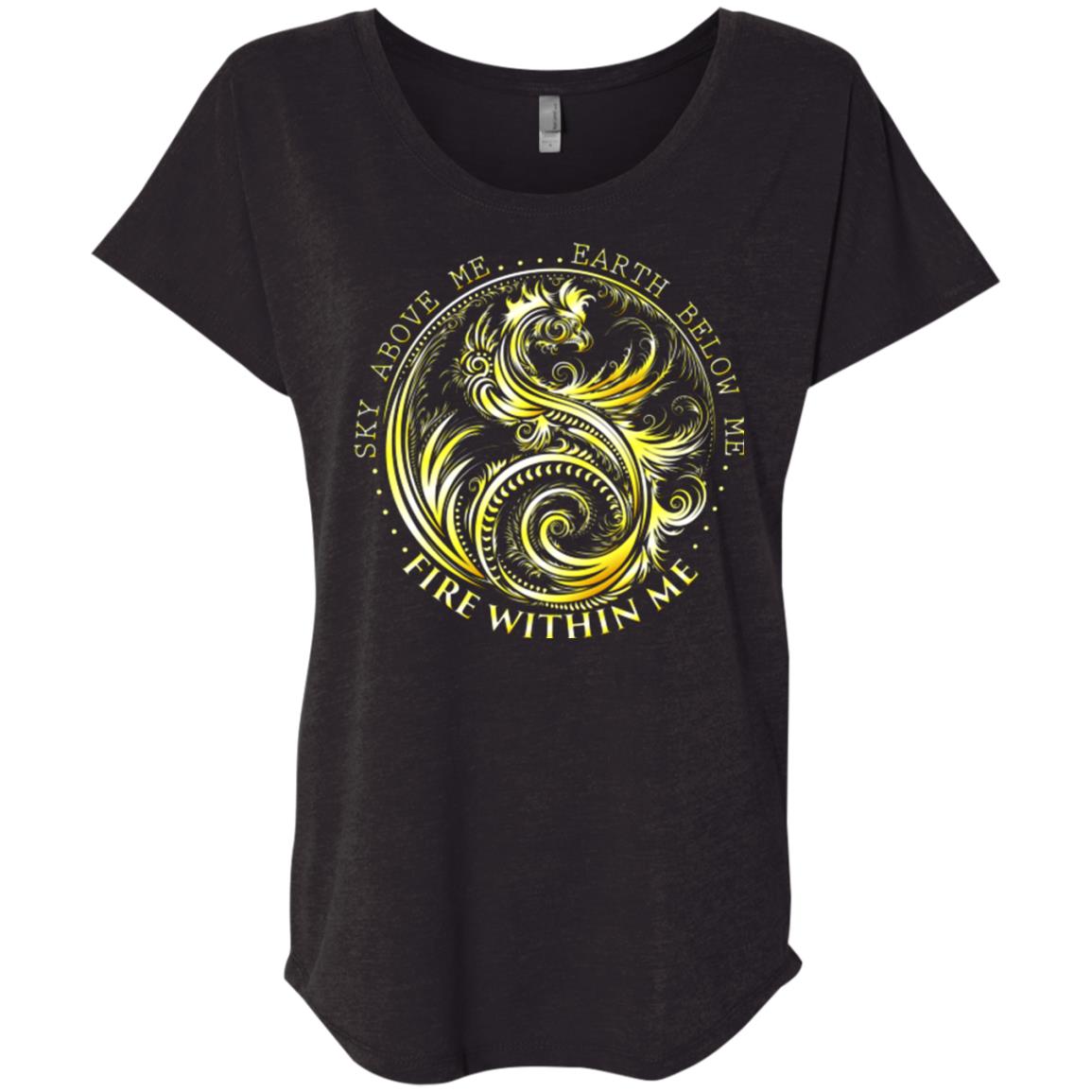 Dragon Shirt Gold Yin Yang Women tees n tanks - GoneBold.gift