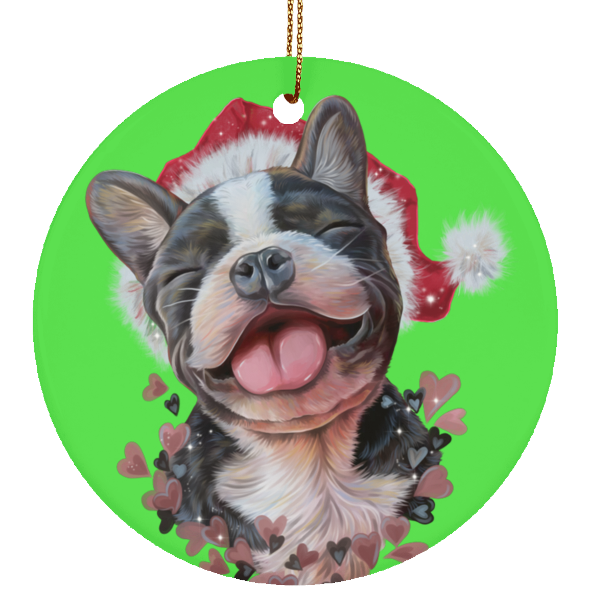 French Bulldog Christmas Tree Ornaments - GoneBold.gift