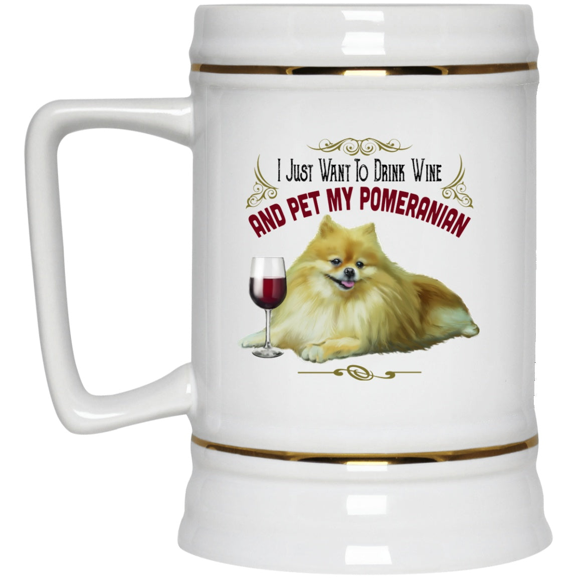 Pomeranian Dog Mug White Mugs - GoneBold.gift