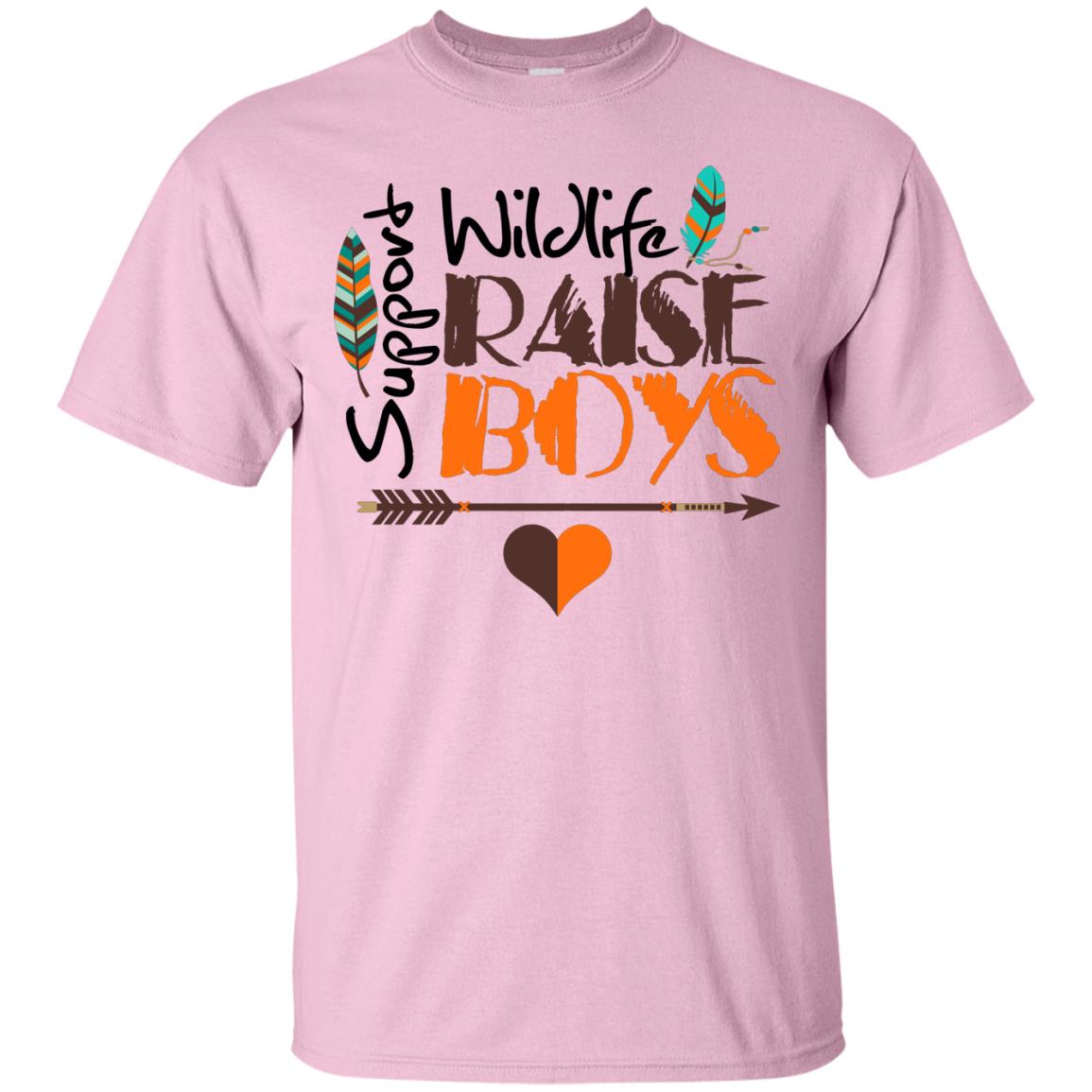 Funny Mom T-Shirt - Support Wildlife Raise Boys - GoneBold.gift