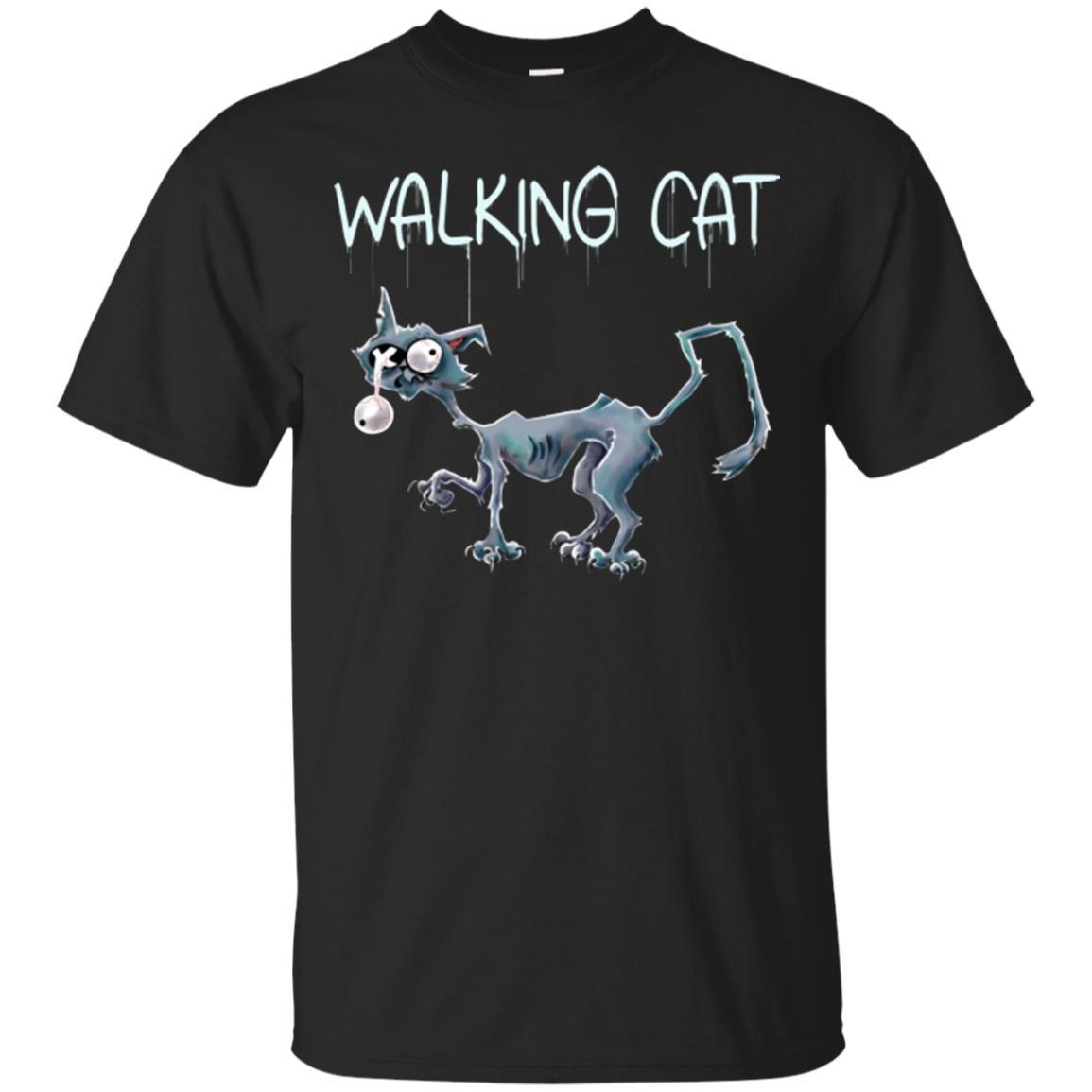 Cat Shirt - Zombie Cat Funny Unisex Tees - GoneBold.gift