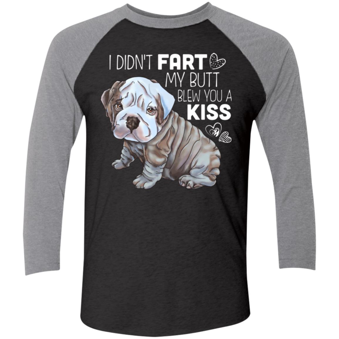 Funny English Bulldog Baseball Raglan T-Shirt - GoneBold.gift