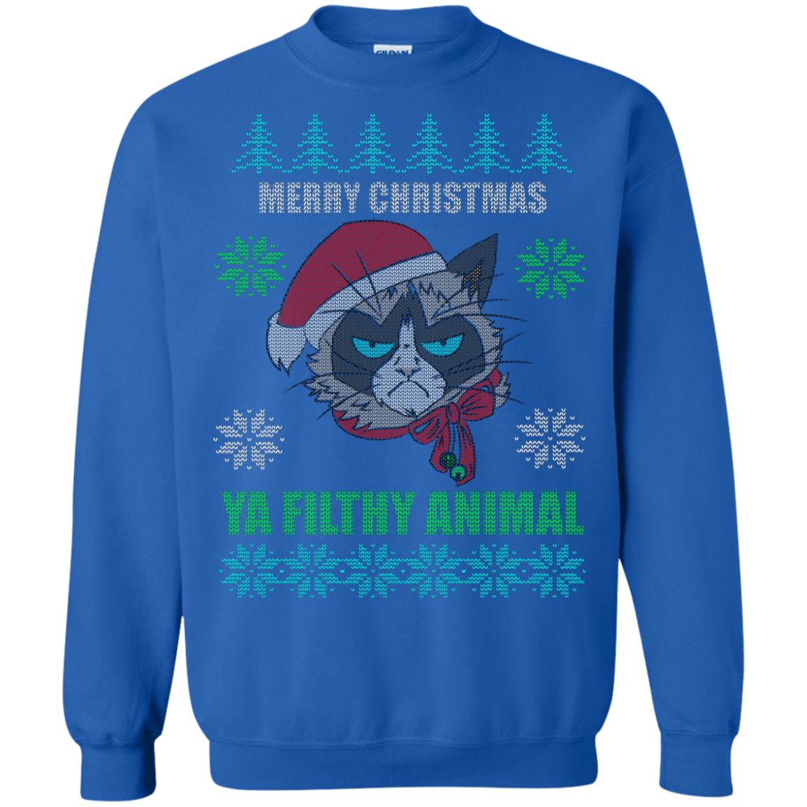 Christmas Ugly Sweater Grumpy Cat Funny Hoodies sweaters - GoneBold.gift