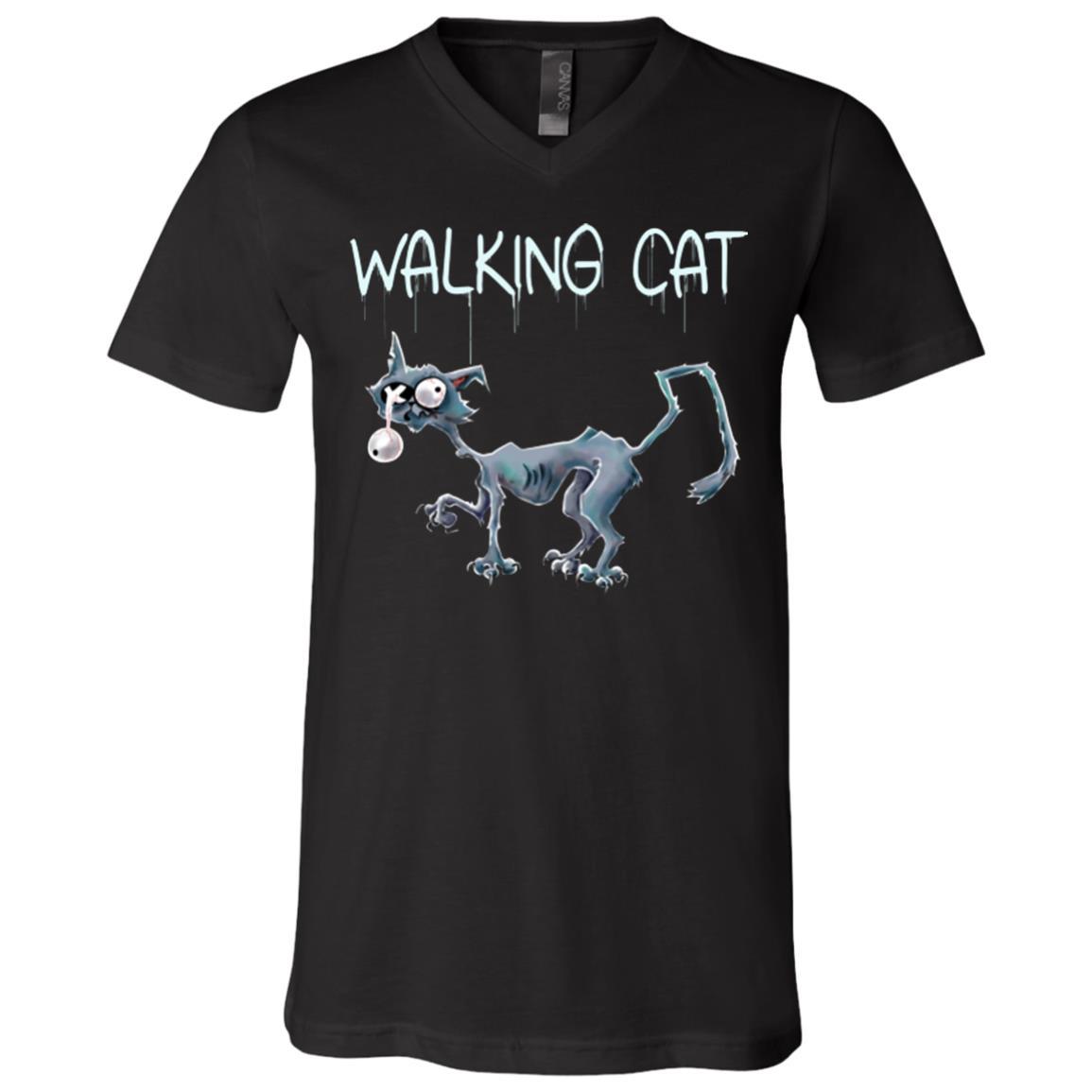 Cat Shirt - Zombie Cat Funny Unisex Tees - GoneBold.gift