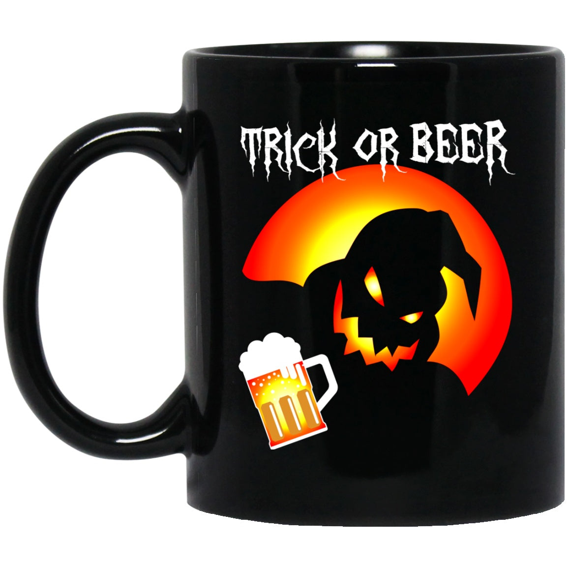 Halloween Beer Mug funny Black Coffee Mugs - GoneBold.gift