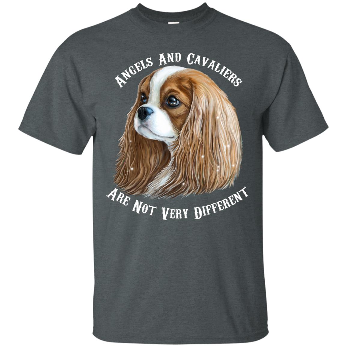Cavalier King Charles Spaniel Blenheim Angels and Cavaliers Cotton T-Shirt - GoneBold.gift