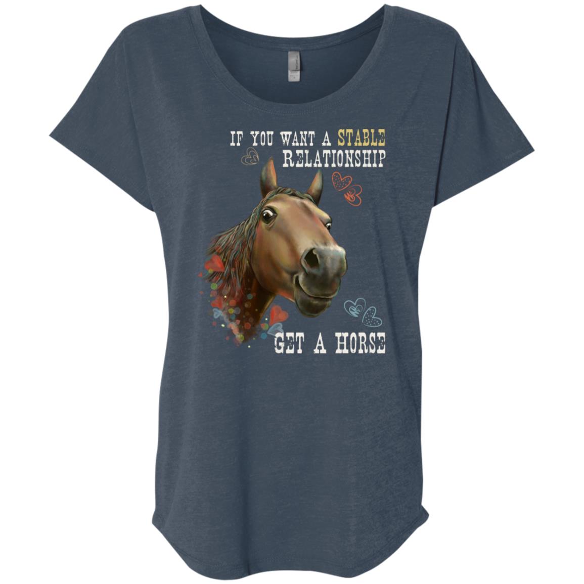 Horse T-shirt, Horse Gift, If You Want A Stable Relationship Get A Horse - GoneBold.gift