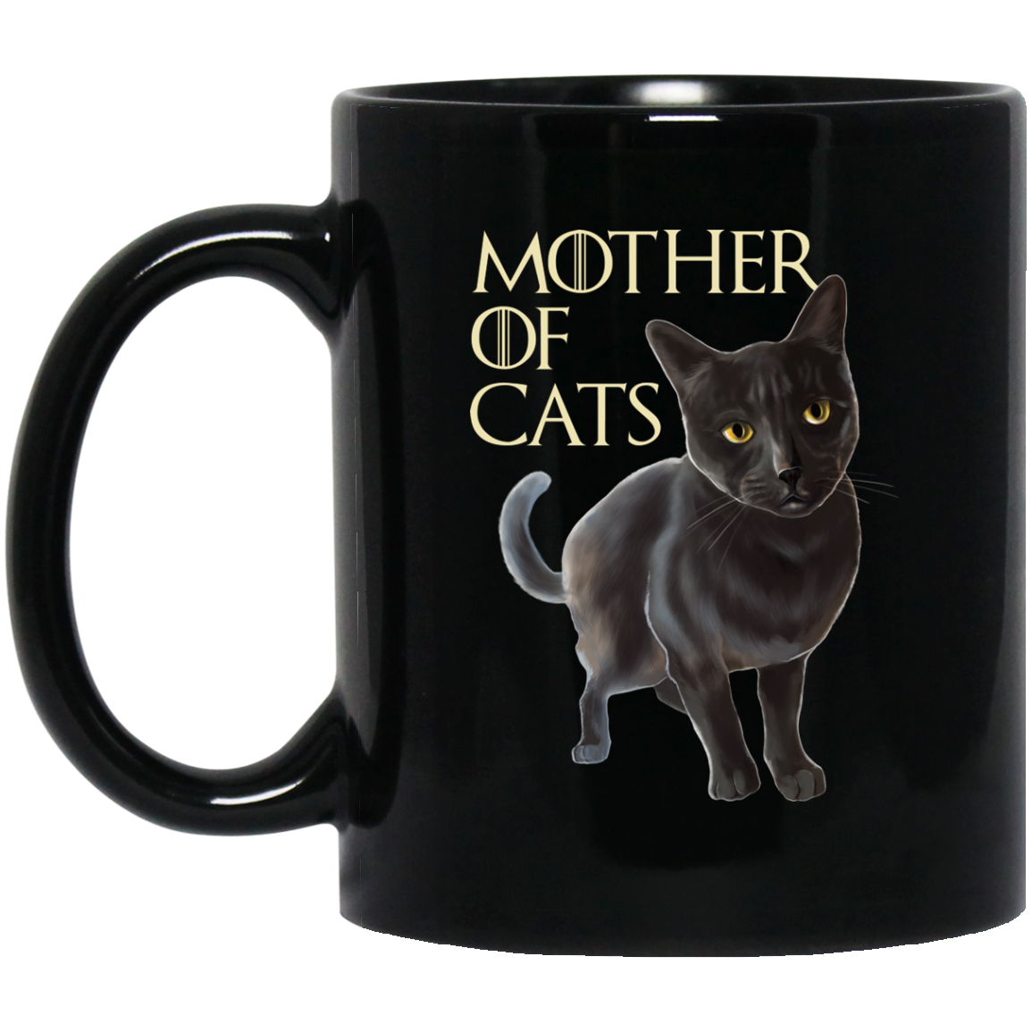Cat Mug - Gray Cat Funny Gifts - Mother Of Cats - GoneBold.gift
