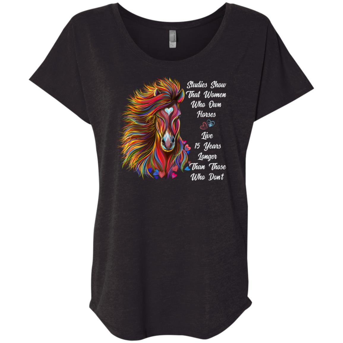 Horse T-shirt For Women, Funny Horse Gift, Studies Show - GoneBold.gift