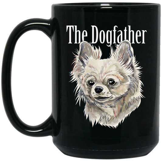 Chihuahua Mug - Dogfather Black Coffee Mugs - GoneBold.gift