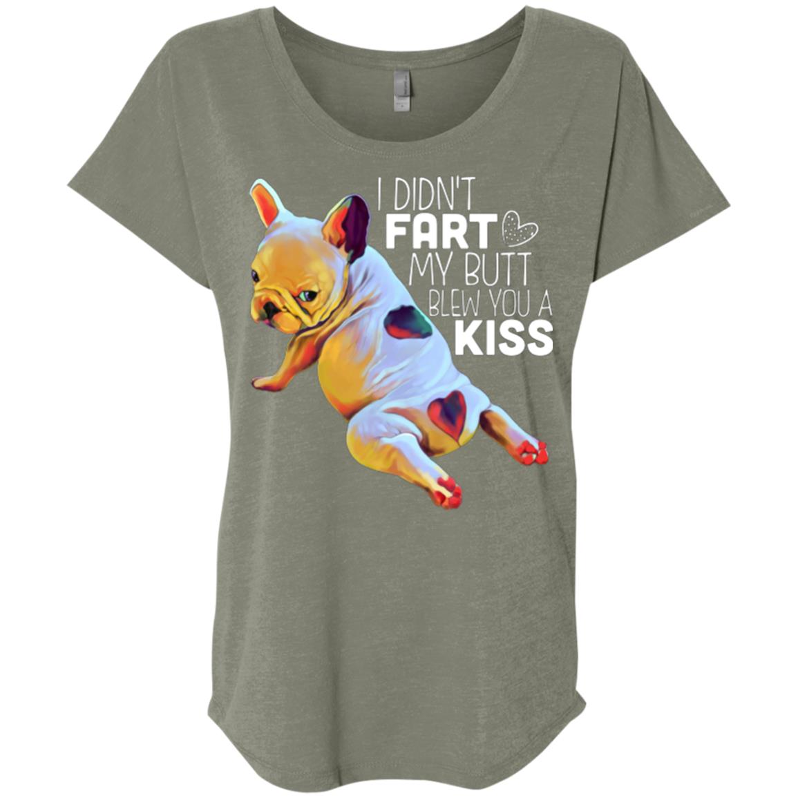 Frenchie Funny Gifts Triblend Dolman Sleeve T-shirt - GoneBold.gift