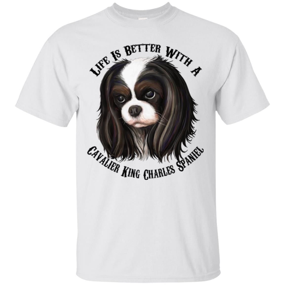 Cavalier King Charles Spaniel T-shirt, Life Is Better With  A Cavalier - GoneBold.gift