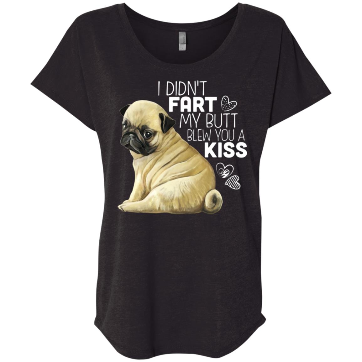 Funny Pug shirt Dolman Sleeve T-shirt for Women - GoneBold.gift