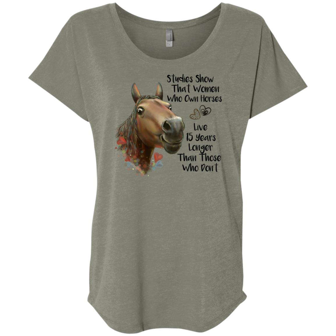 Horse T-shirt, Funny Horse Gift for Women, Studies Show - GoneBold.gift