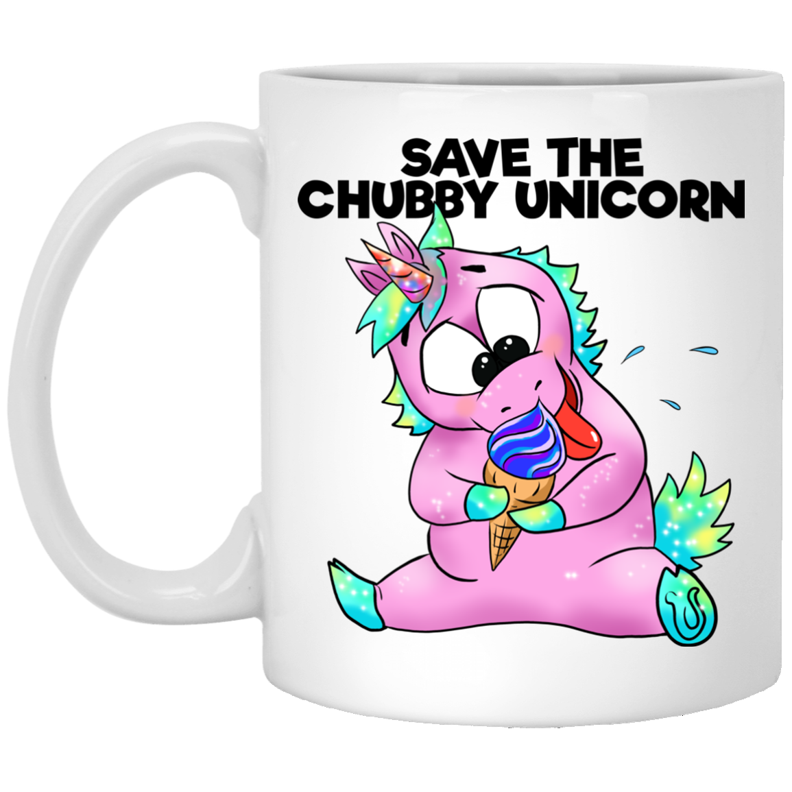 Unicorn Gifts - Funny Unicorn Mug, Save The Chubby Unicorns, Cartoon unicorns - GoneBold.gift