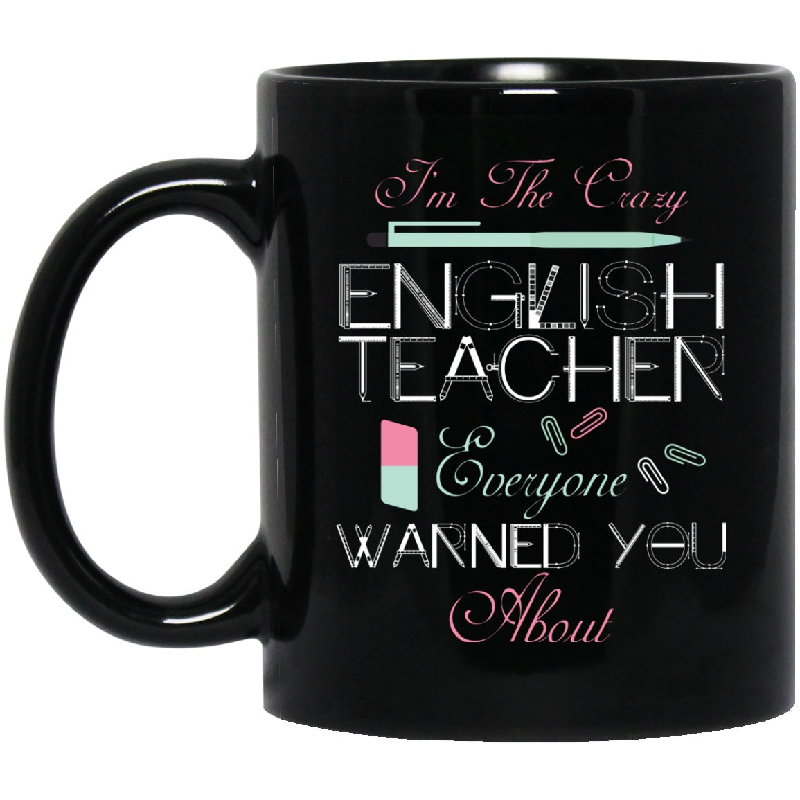 English Teacher Mug Funny Black Coffee Mugs - GoneBold.gift