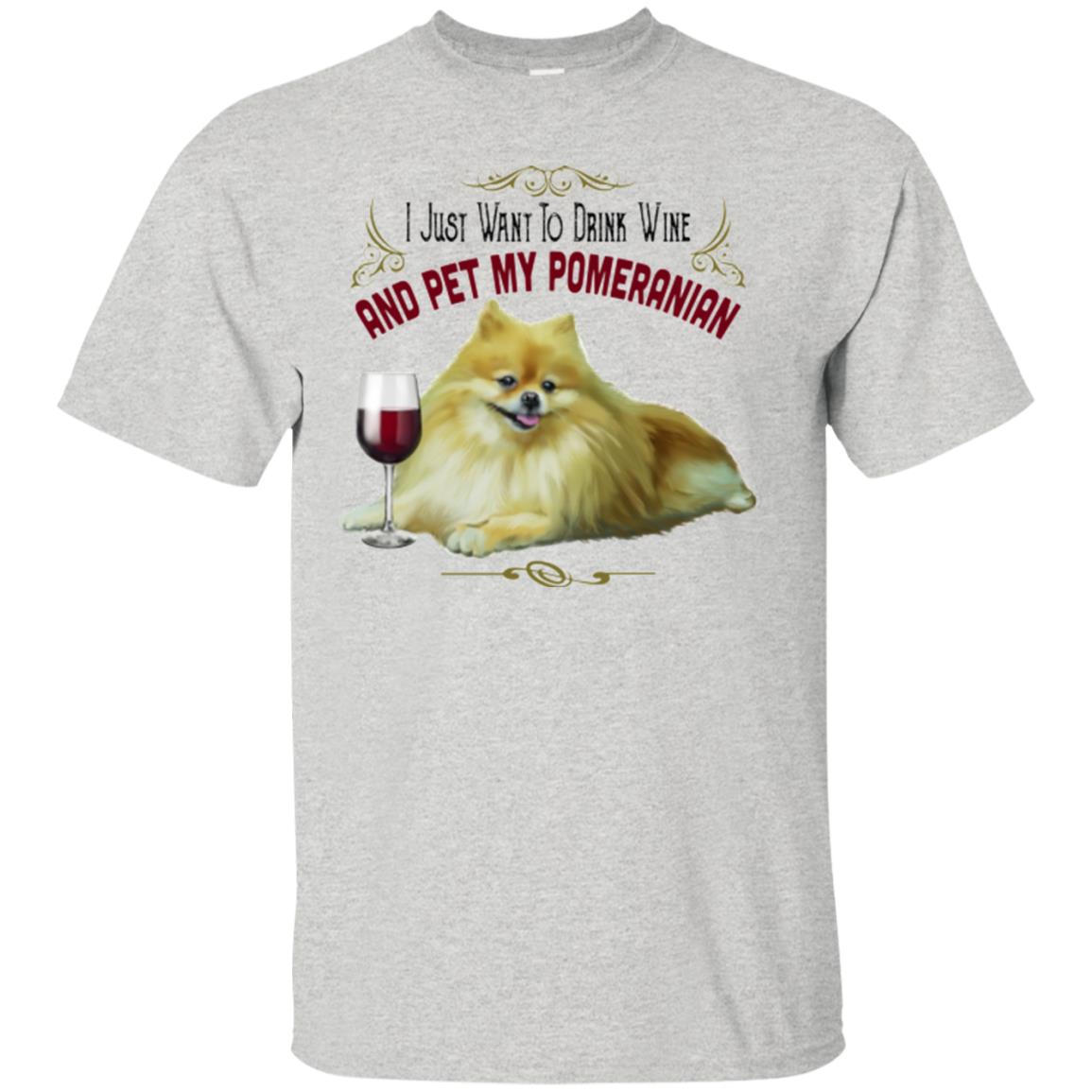 Pomeranian Shirt Wine Lovers Funny Unisex Tees - GoneBold.gift