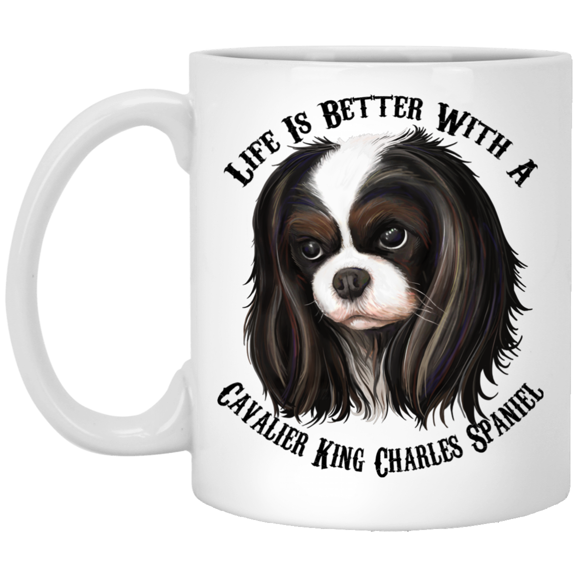 Cavalier King Charles Spaniel Mug - Life Is Better With Cavalier - GoneBold.gift