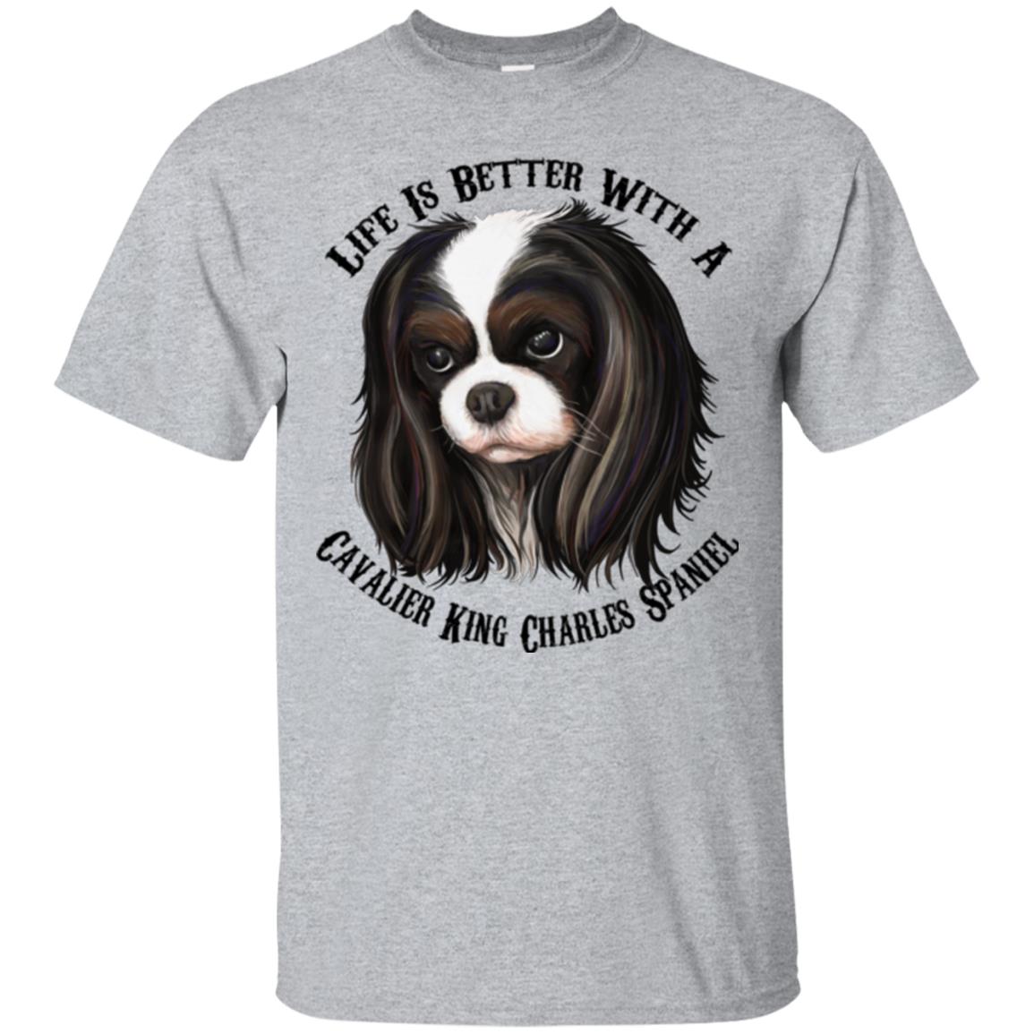 Cavalier King Charles Spaniel T-shirt, Life Is Better With  A Cavalier - GoneBold.gift