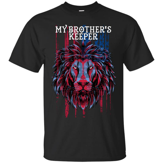 USA Flat Patriotic T-Shirt - My Brother's Keeper - GoneBold.gift