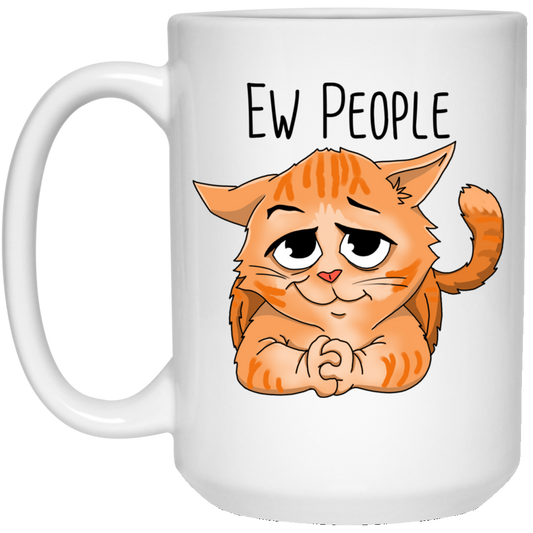 Cat Gifts, Ew People, Funny Cat Mug - GoneBold.gift
