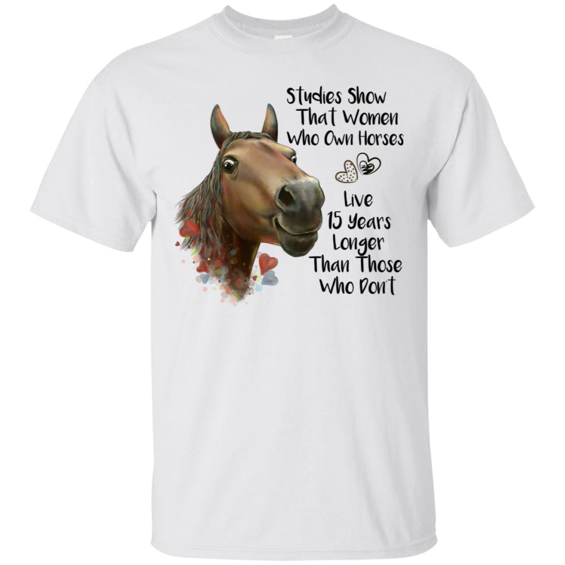 Horse T-shirt, Funny Shirt for Women, Horse Gift, Studies Show - GoneBold.gift
