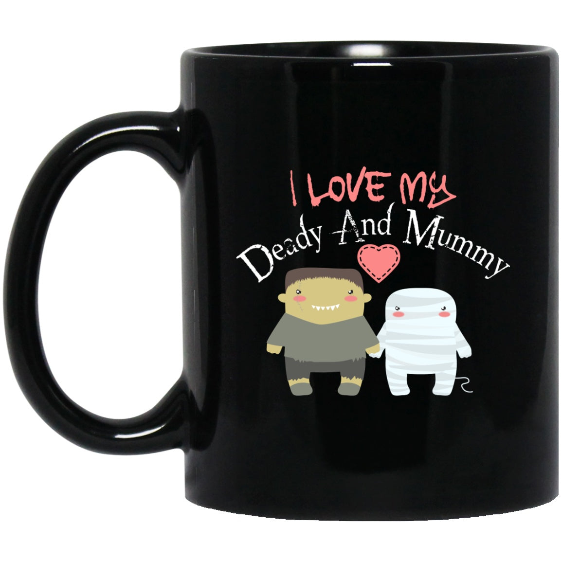 Cute Funny Halloween Mug for Mom Dad Black Coffee Mugs - GoneBold.gift
