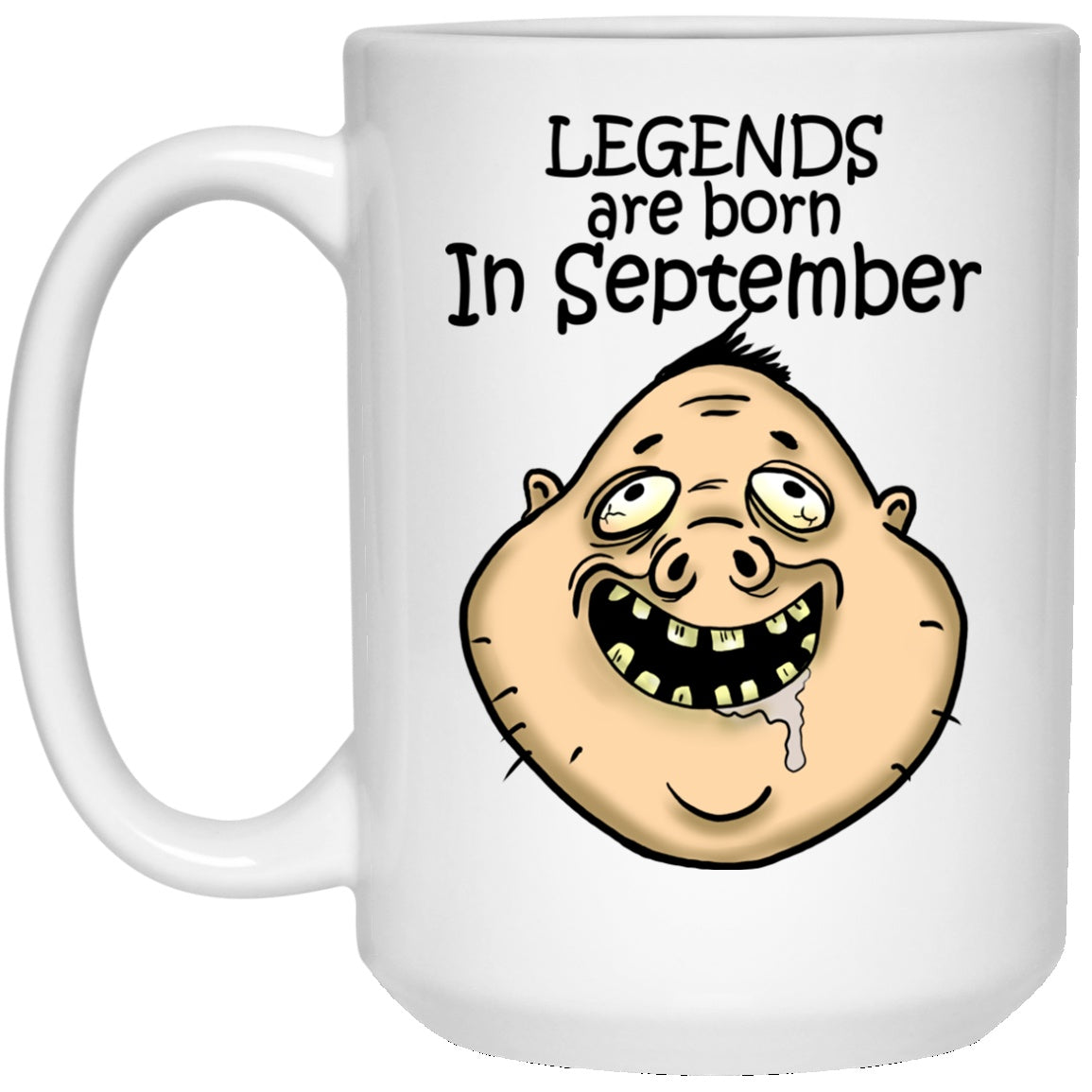 Legends Are Born In September Funny White Mugs - GoneBold.gift
