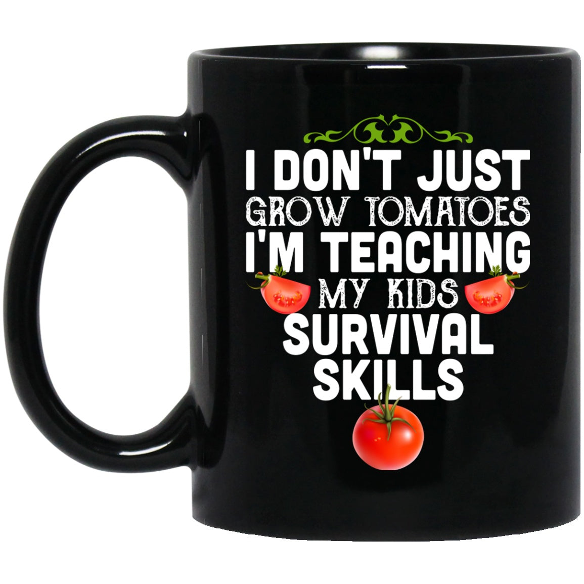 Funny Mug Gardener Grow Tomatoes Black Coffee Mugs - GoneBold.gift