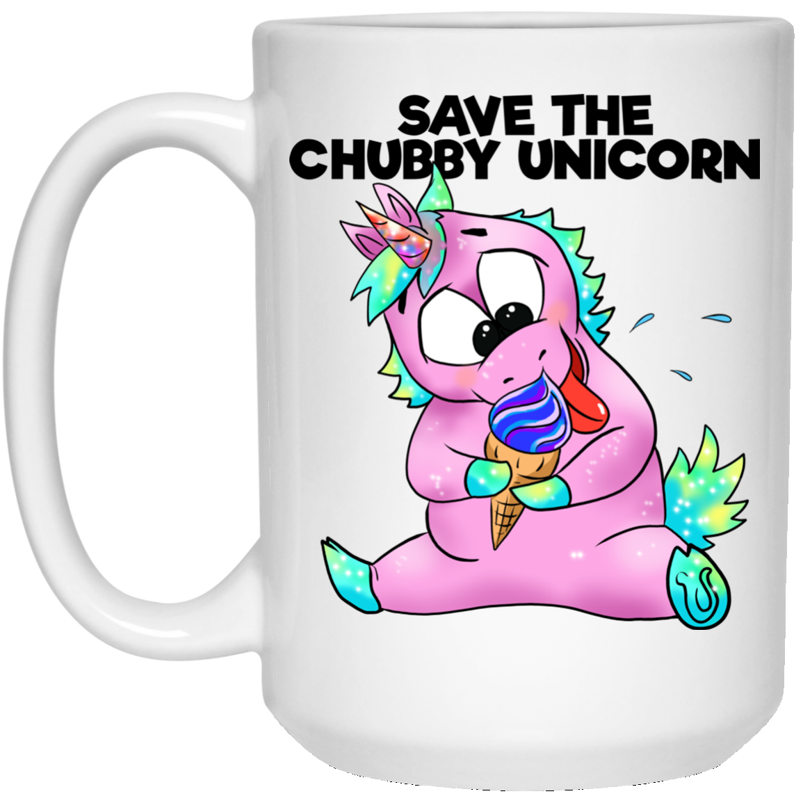 Unicorn Gifts - Funny Unicorn Mug, Save The Chubby Unicorns, Cartoon unicorns - GoneBold.gift