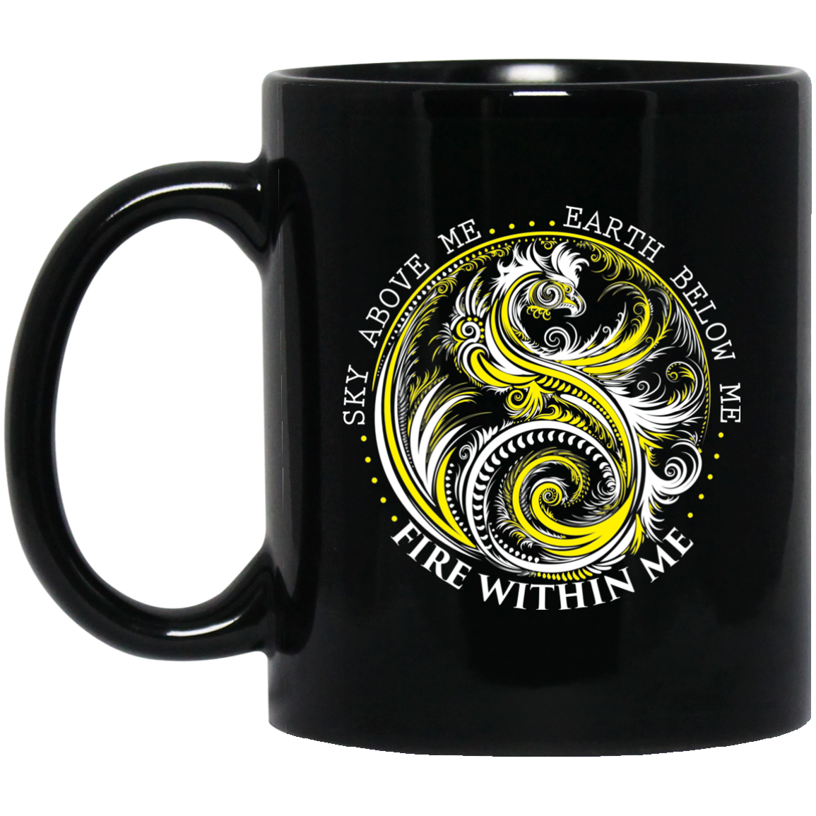 Yin Yang Dragon Coffee Mug - GoneBold.gift