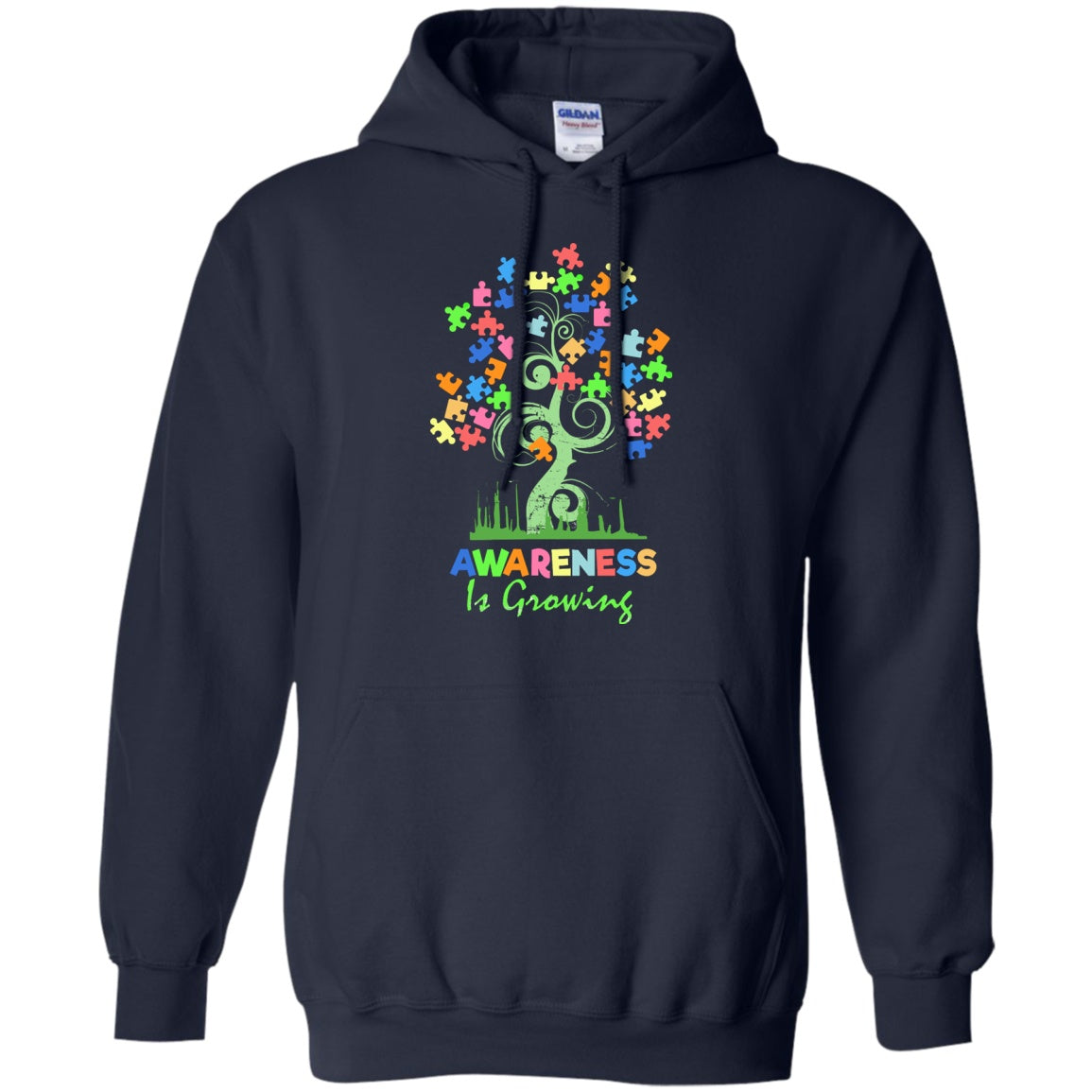 Autism Awareness Tree - Awareness Is Growing Shirts And Hoodies - GoneBold.gift