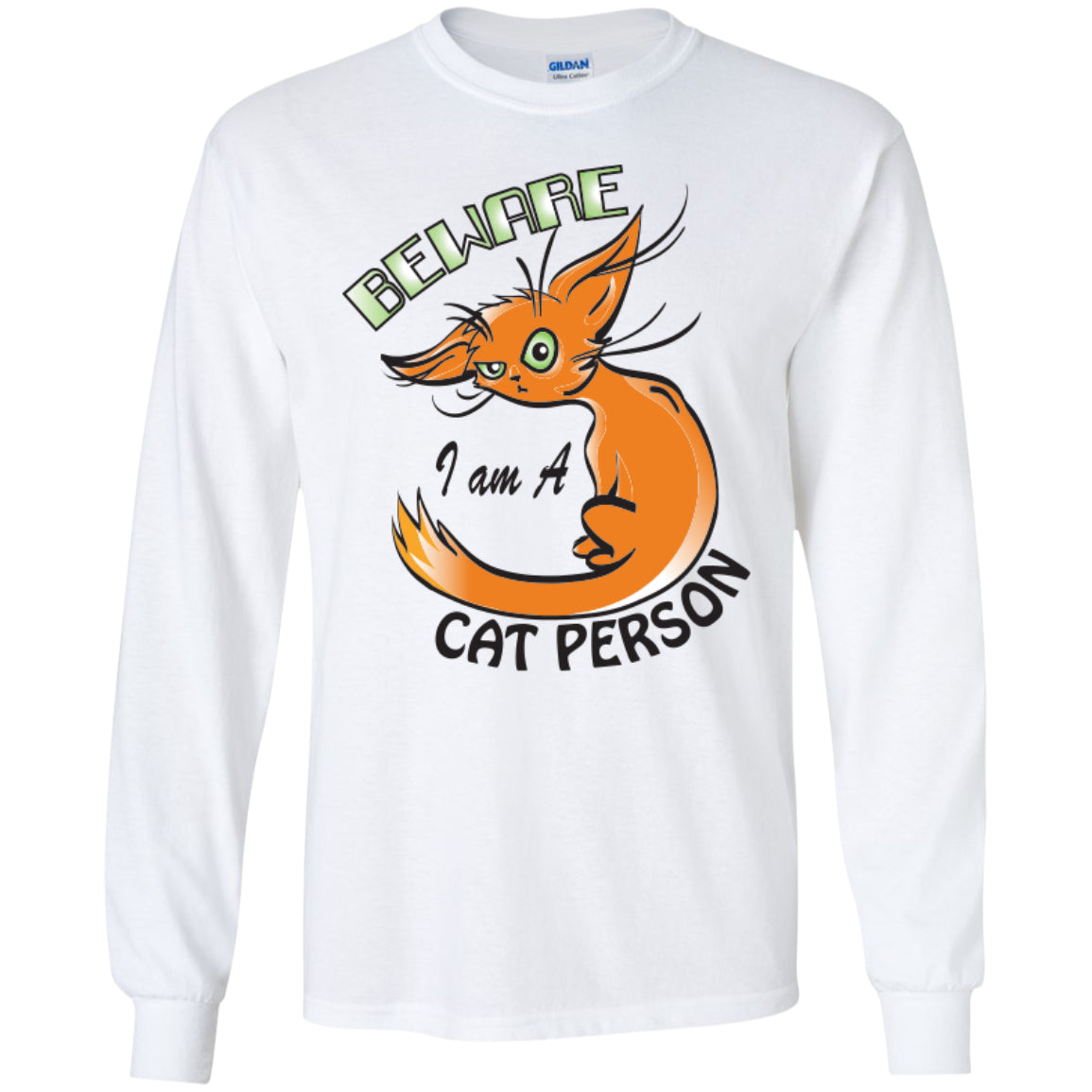 Beware I Am A Cat Person - Pick Your Shirt or Hoodie - GoneBold.gift