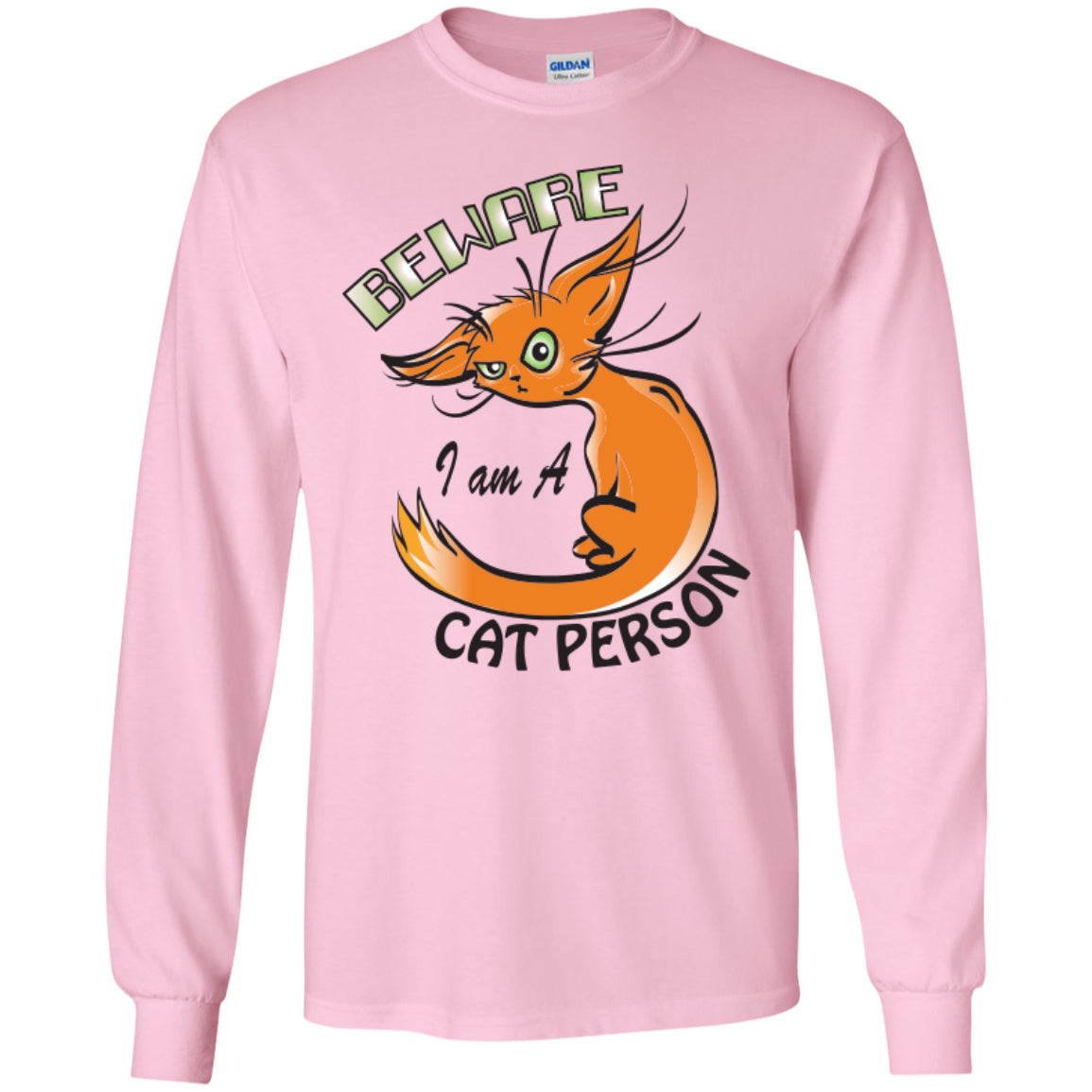 Beware I Am A Cat Person - Pick Your Shirt or Hoodie - GoneBold.gift