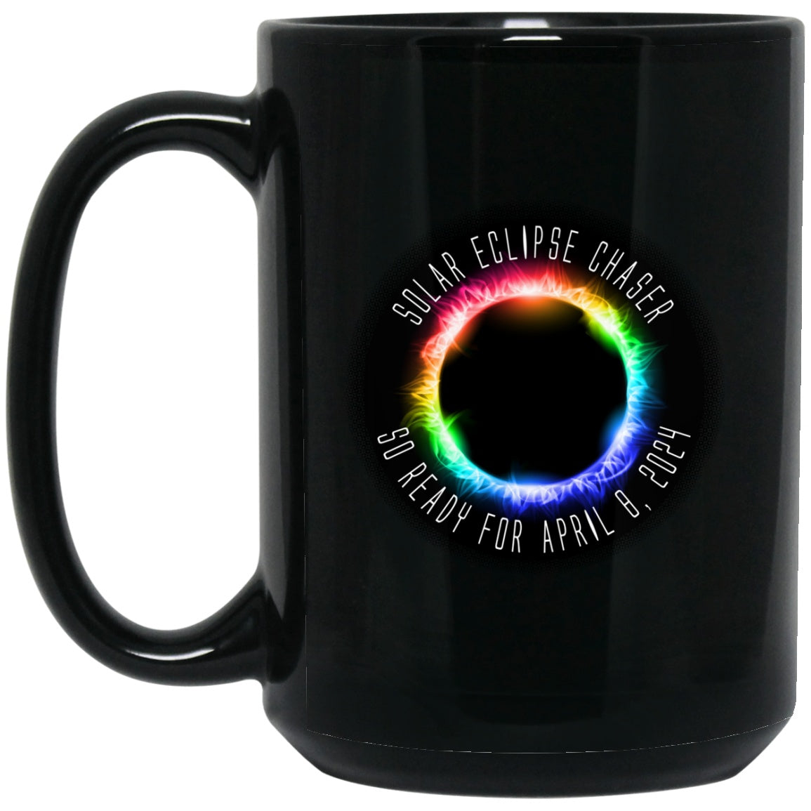 Eclipse 2024 - Solar Eclipse Black Coffee Mugs - GoneBold.gift