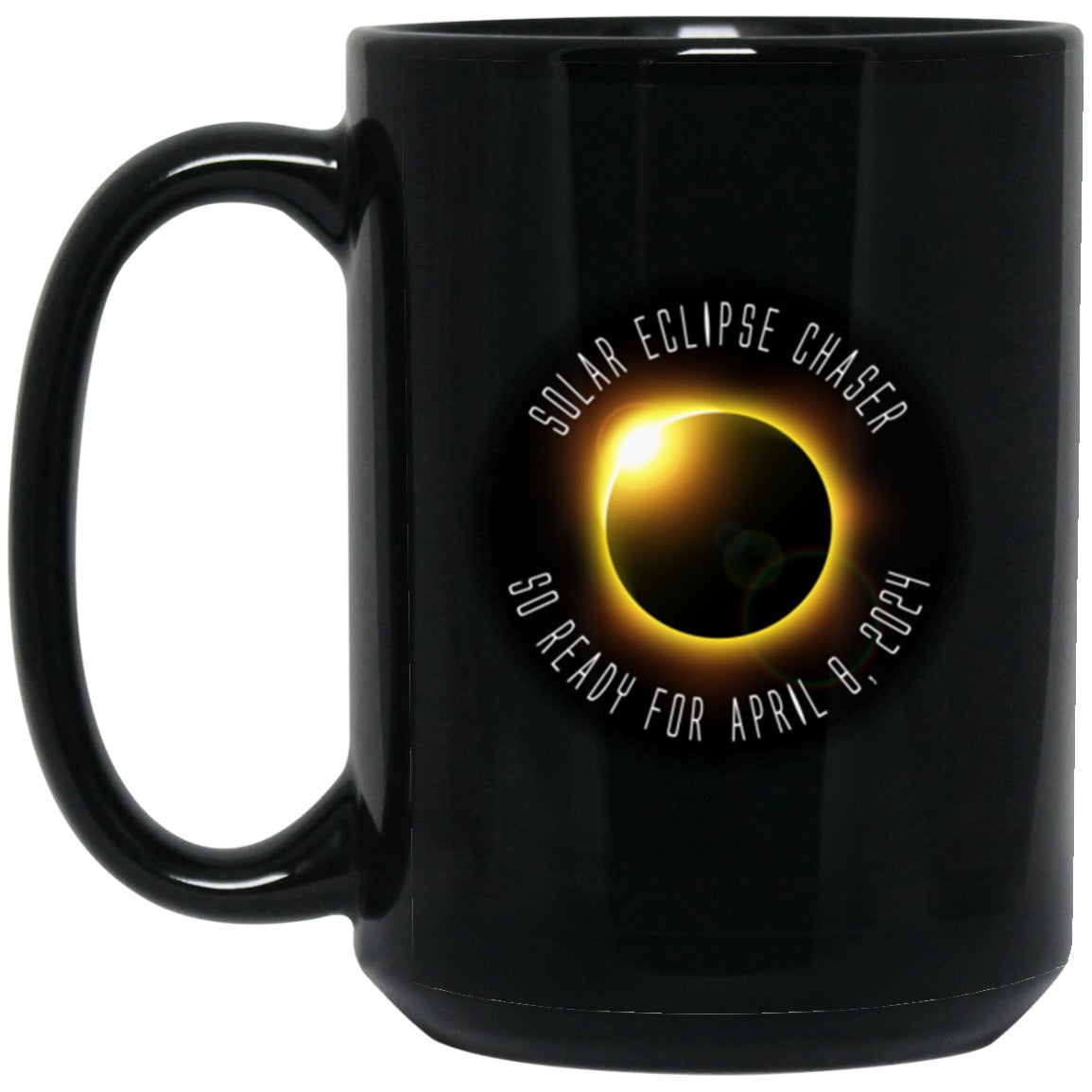 Eclipse 2024 Solar Eclipse Black Coffee Mugs - GoneBold.gift