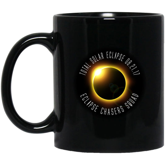 ECLIPSE CHASERS Solar Eclipse Black Coffee Mugs - GoneBold.gift