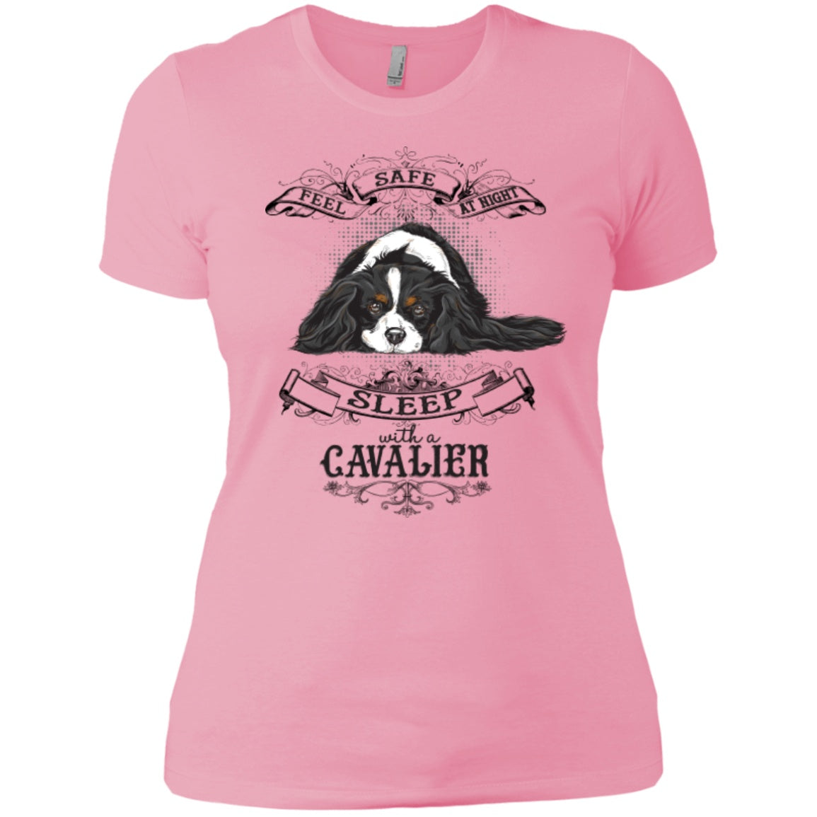 Feel Safe At Night Sleep With A Cavalier -- Pick your Tee or Hoodie - GoneBold.gift